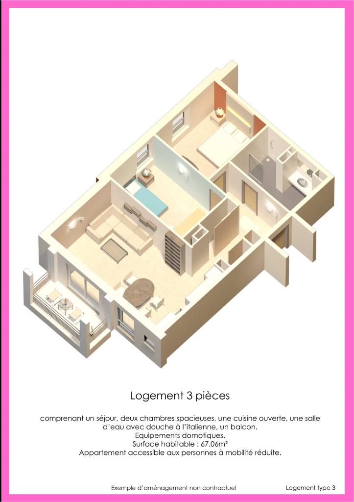 BouxwillerLogementType3Vue3D